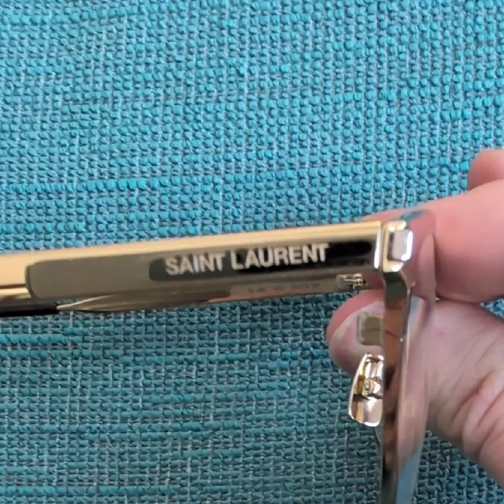 Saint Laurent Gold Glasses - Picture 3 of 6